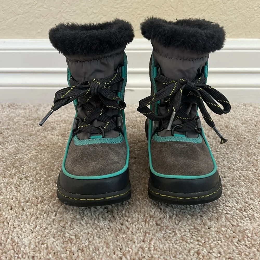 Sorel Kids Tivoli III Boots - Teal/Grey